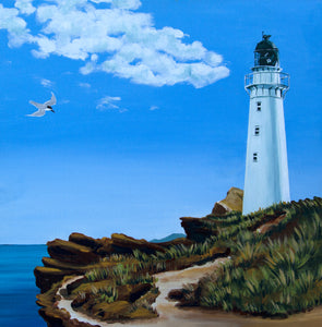 Original Painting - Castlepoint Light House