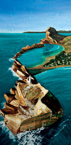 Original Painting - Castle Point From Above