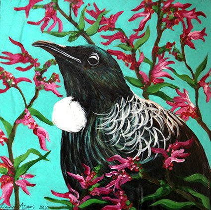 Original Painting -A  Happy Tui