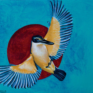 Original Painting - Sacred Kingfisher