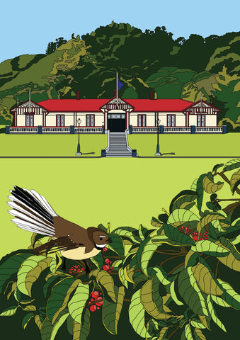 Fantail at Te Aroha Domain