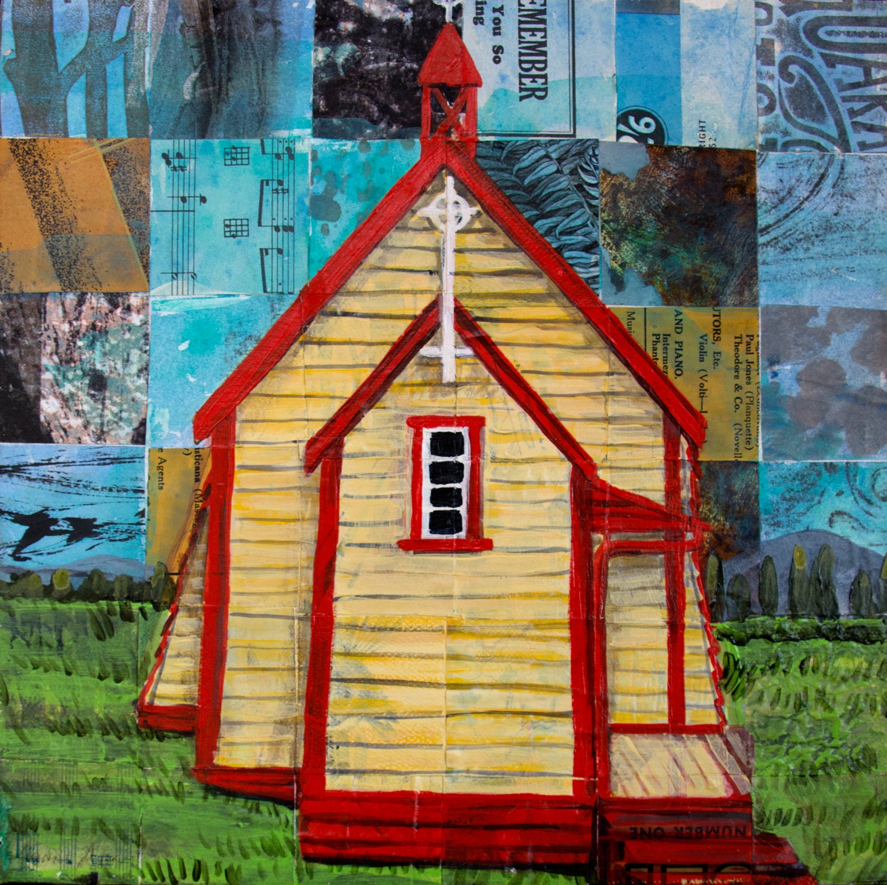 Original Painting - Tokaanu Church, Lake Taupo