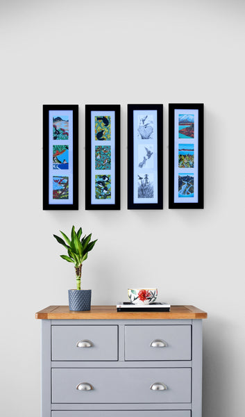 Three Prints In A Frame